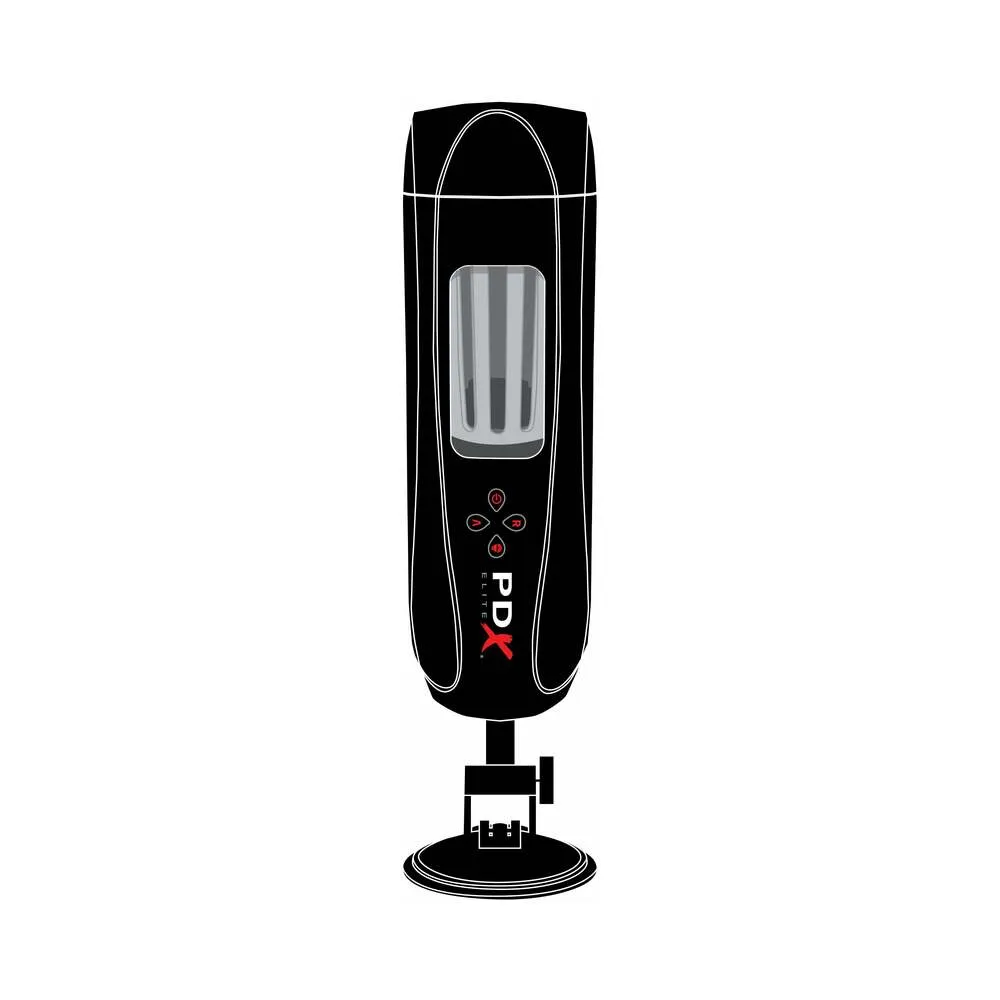 PDX Elite Ultimate Milker 2 Rechargeable Gyrating Suction Stroker With Hands-Free Suction Cup