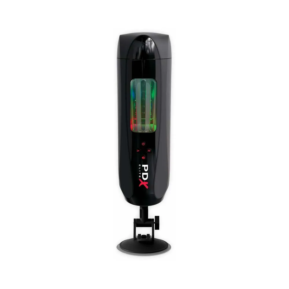 PDX Elite Ultimate Milker 2 Rechargeable Gyrating Suction Stroker With Hands-Free Suction Cup