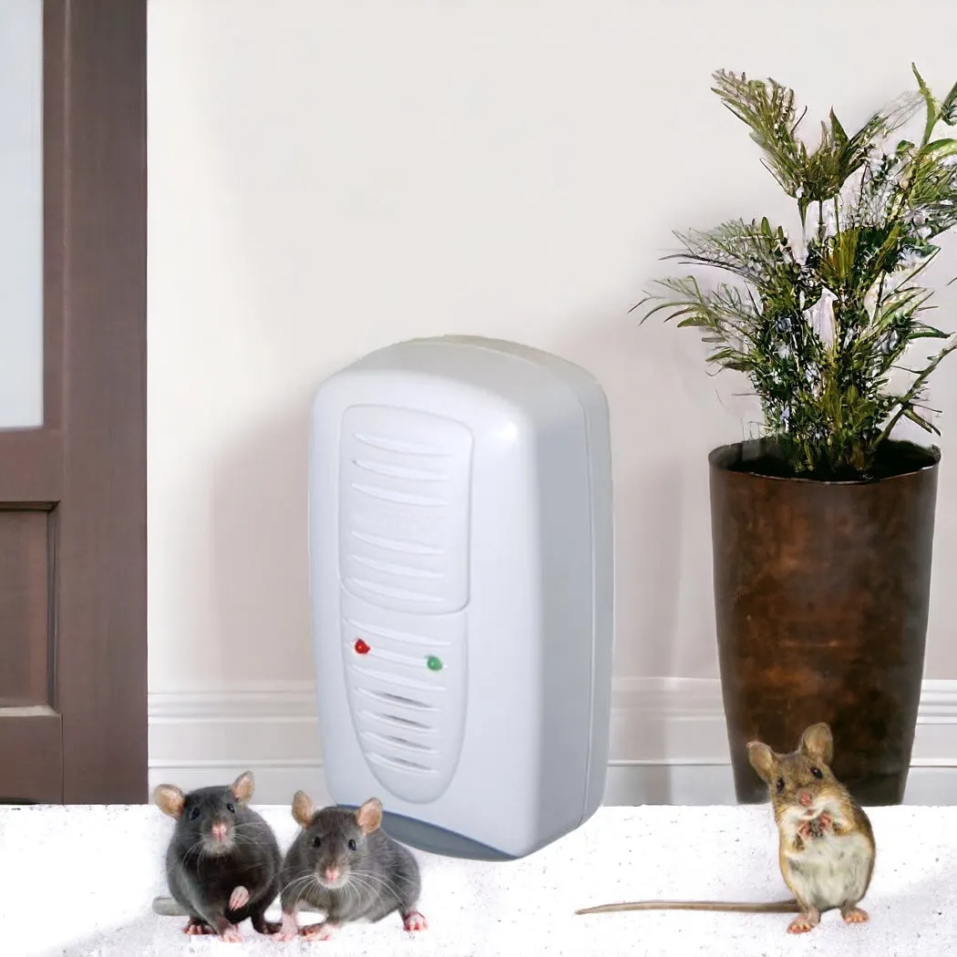PestContro Ultrasonic with Floor Light - White