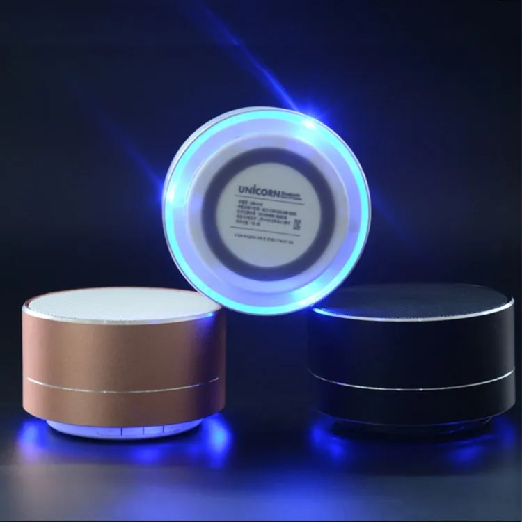 Portable A10 Bluetooth Speaker with LED Light & Mic - Hands-free Calls & TF Card Support