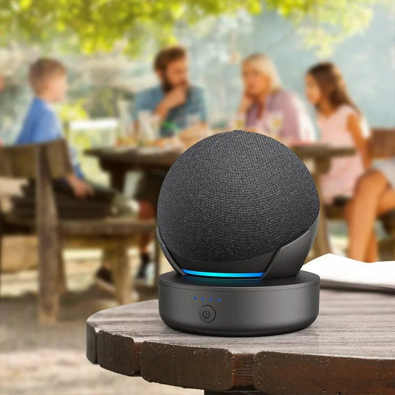 Portable Battery Base for Echo Dot (4th Gen)