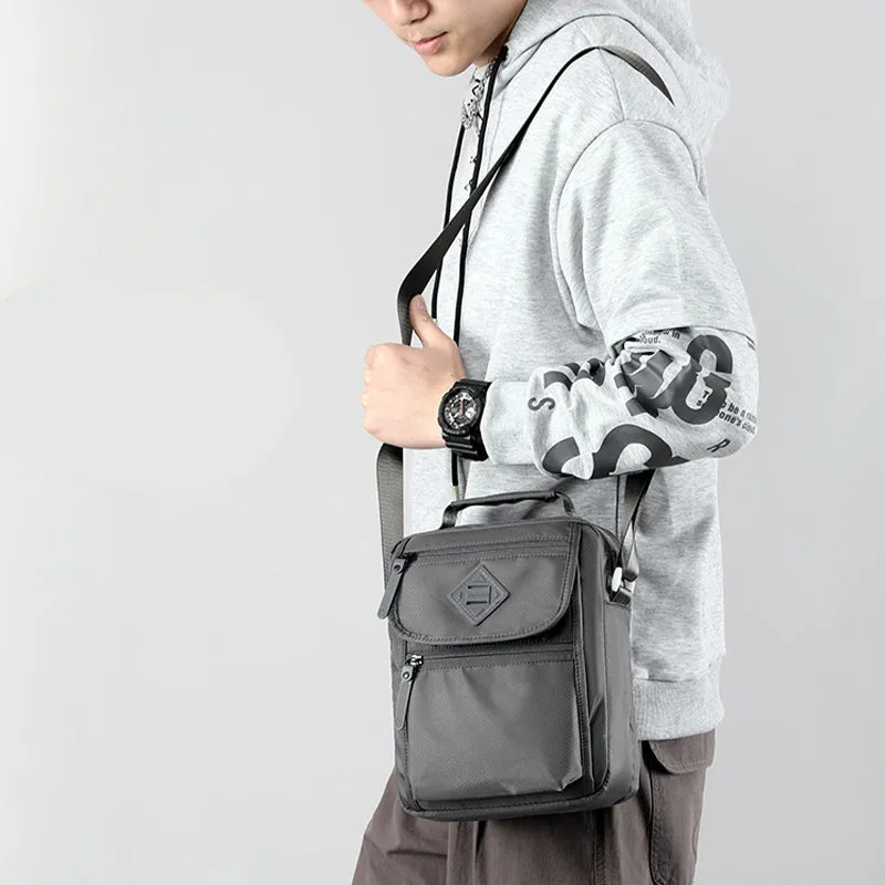 Portable Nylon Crossbody Handbag For Men Minimalist Shoulder Purse
