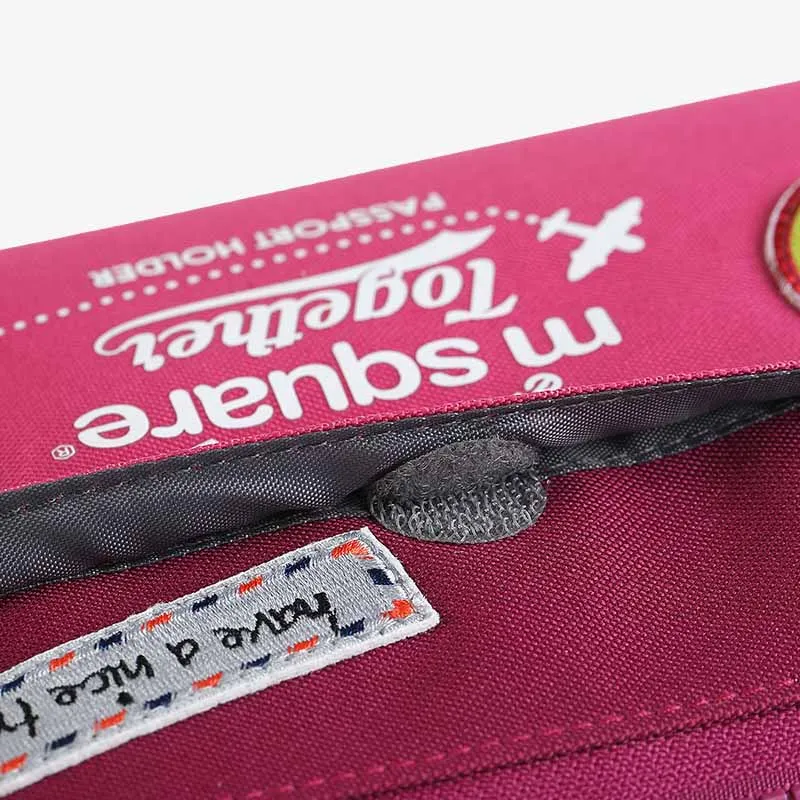 Portable Travel Wallet Canvas Ticket Passport Holder Crossbdoy Bag Card Holder