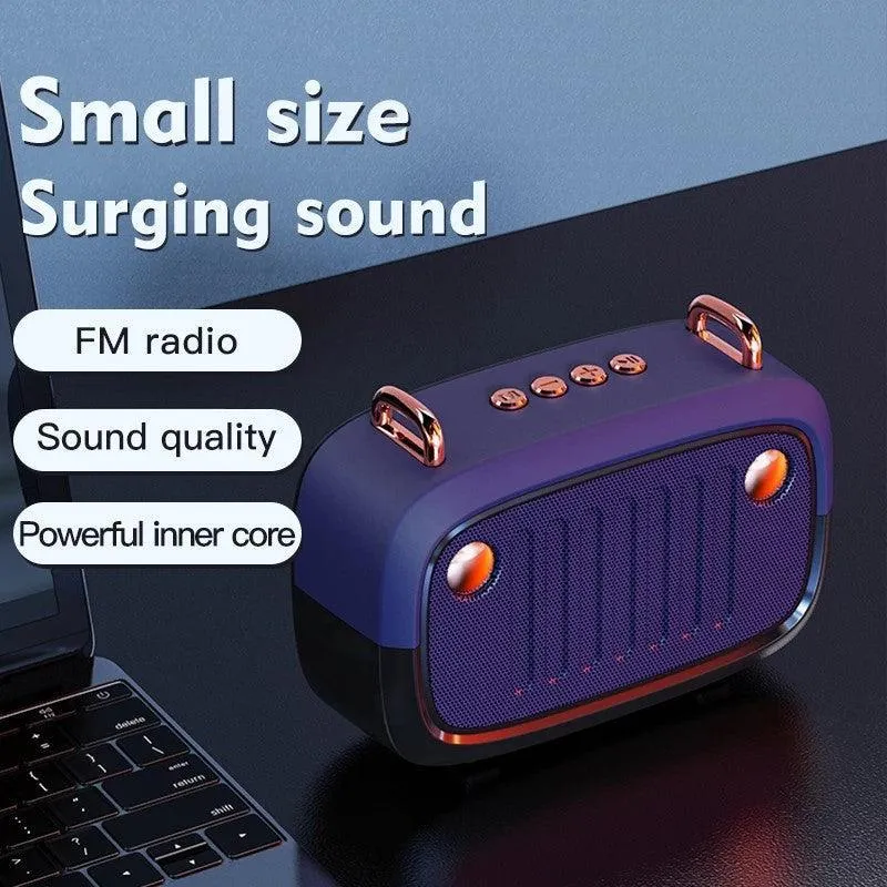 Portable Wireless Subwoofer Bluetooth V5.0 Speaker With FM