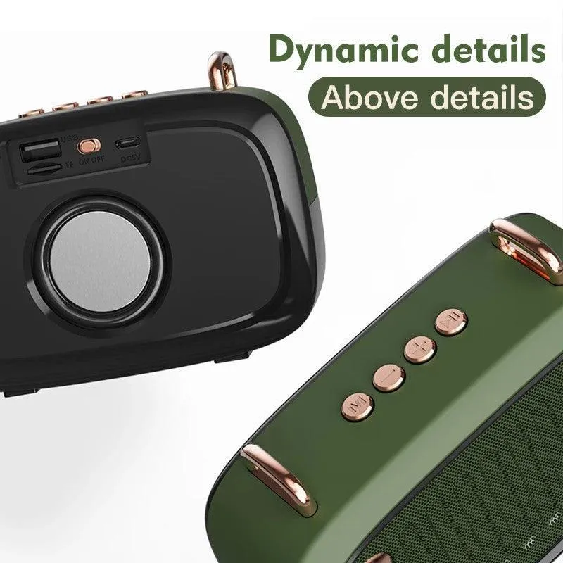 Portable Wireless Subwoofer Bluetooth V5.0 Speaker With FM