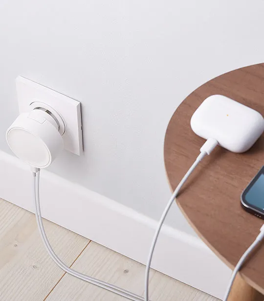 PowerOn Dual USB Fast Charger PD30W White