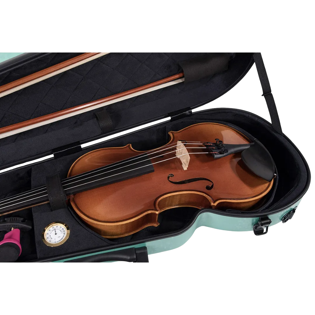 RAAN Shaped Violin Case Mint Green 1/4-1/2