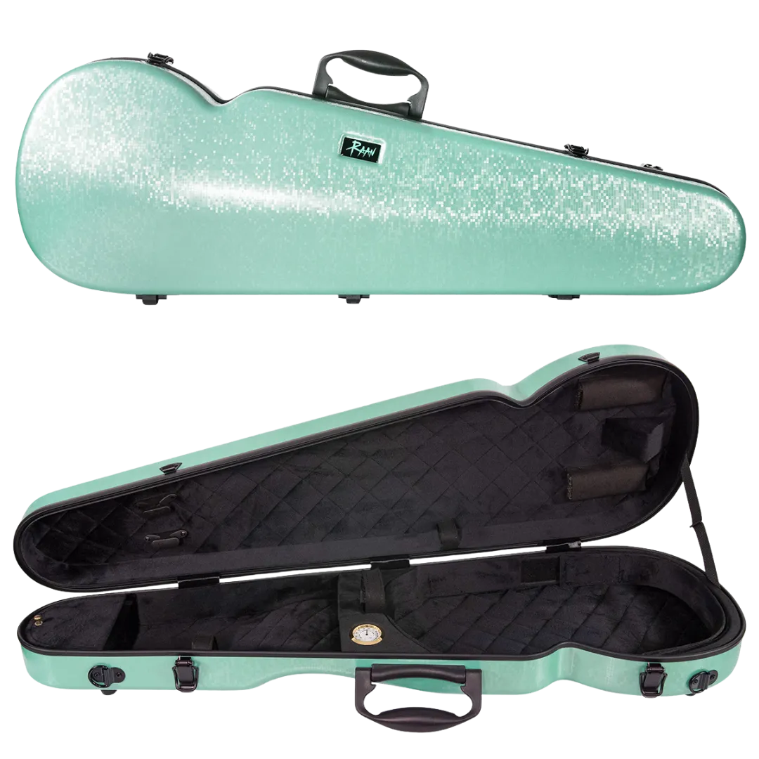 RAAN Shaped Violin Case Mint Green 1/4-1/2