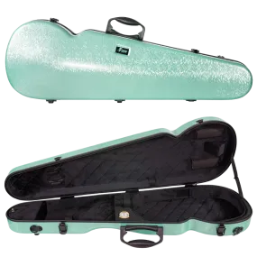 RAAN Shaped Violin Case Mint Green 1/4-1/2