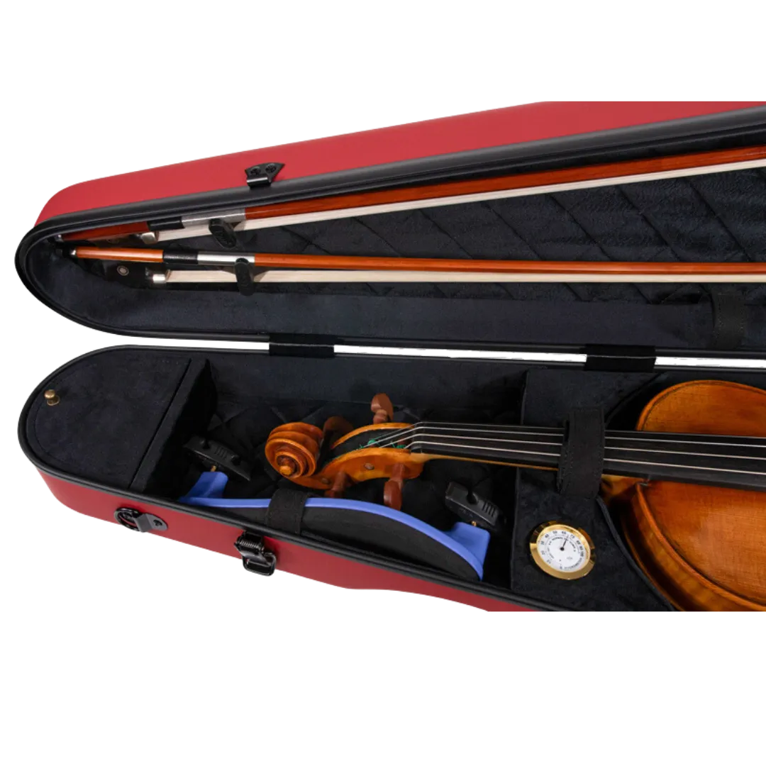 RAAN Shaped Violin Case Wine Red 3/4-4/4
