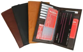 RFID Blocking Slim Leather Checkbook Organizer ID Credit Card Holder Wallet RFID 853 (C)