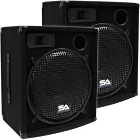 SA-15.2 - Pair of 15" Compact DJ / PA Speaker Cabinet