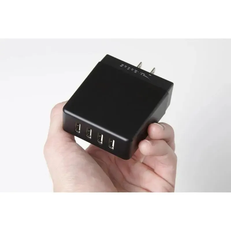 Sabrent AX-U4PB 40W / 8 Amp 4-Port Rapid Smart USB Wall Charger (2.4A/Port)