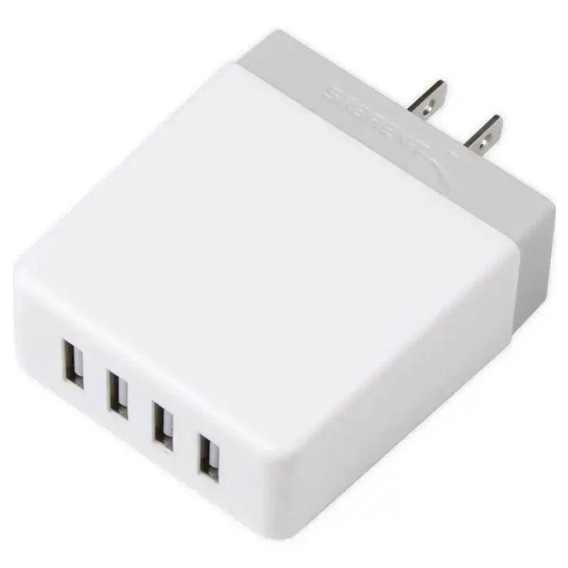 Sabrent AX-U4PW 40W / 8 Amp 4-Port Rapid Smart USB Wall Charger (2.4A/Port)