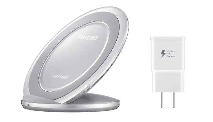 Samsung Qi Certified Fast Charge Wireless Charge Pad   Stand   Wall Charger - Ships Next Day!