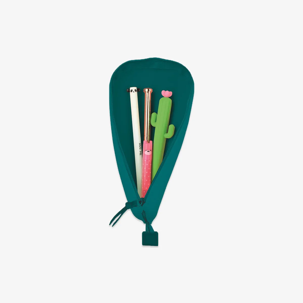 SILICONE PENCIL CASE // PETROL BLUE