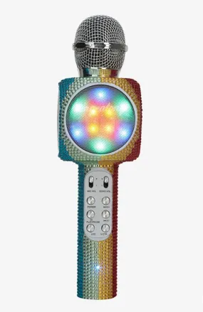 Sing a Long Rainbow Bling Karaoke Bluetooth Microphone