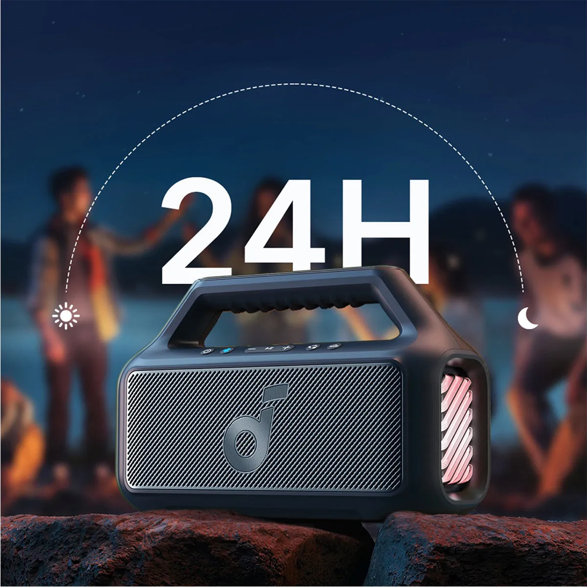 Soundcore Boom 2 Portable Bluetooth Speaker (Blue)