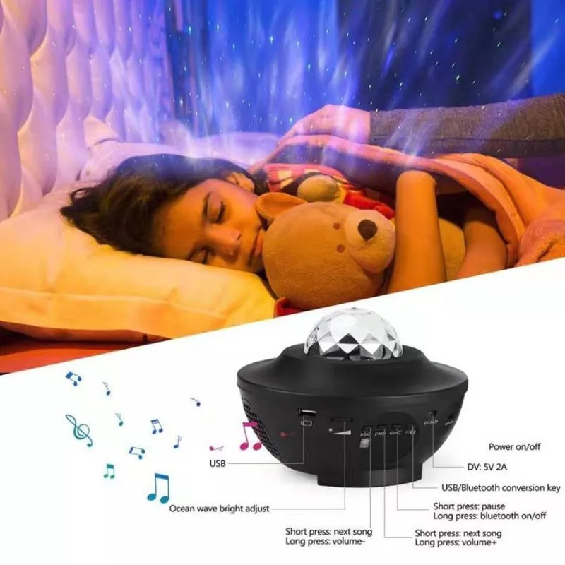 Starry Sky Projector with Built-in Bluetooth