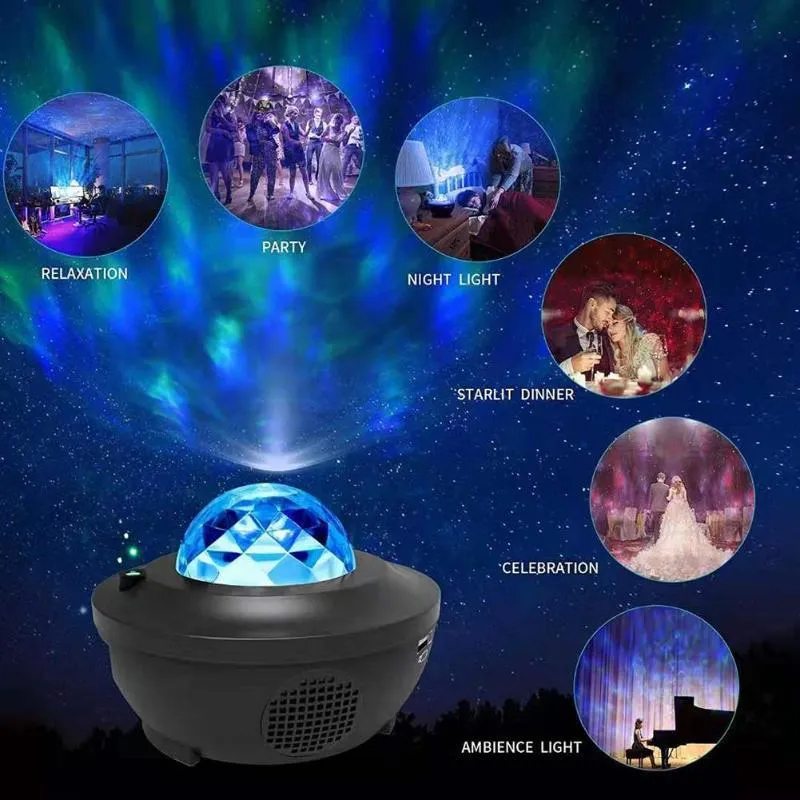 Starry Sky Projector with Built-in Bluetooth