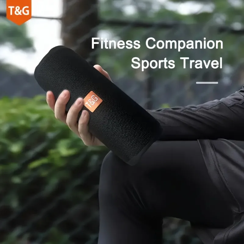 The T&G365 Wireless Speaker Is A Portable Widely Speaker With LED Lights. It Has A Built-in Microphone And Produces Loud Stereo Sound
