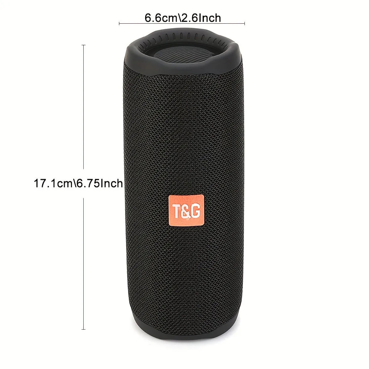 The T&G365 Wireless Speaker Is A Portable Widely Speaker With LED Lights. It Has A Built-in Microphone And Produces Loud Stereo Sound