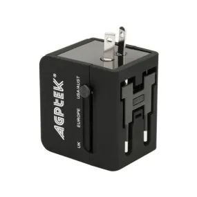 US EU UK AU Travel Universal Adapter USB Charger Type-C AC Wall Plug Converter
