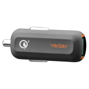 Ventev QC3.0 24W dashport rq1300 mini USB A Car Charger Gray by Ventev