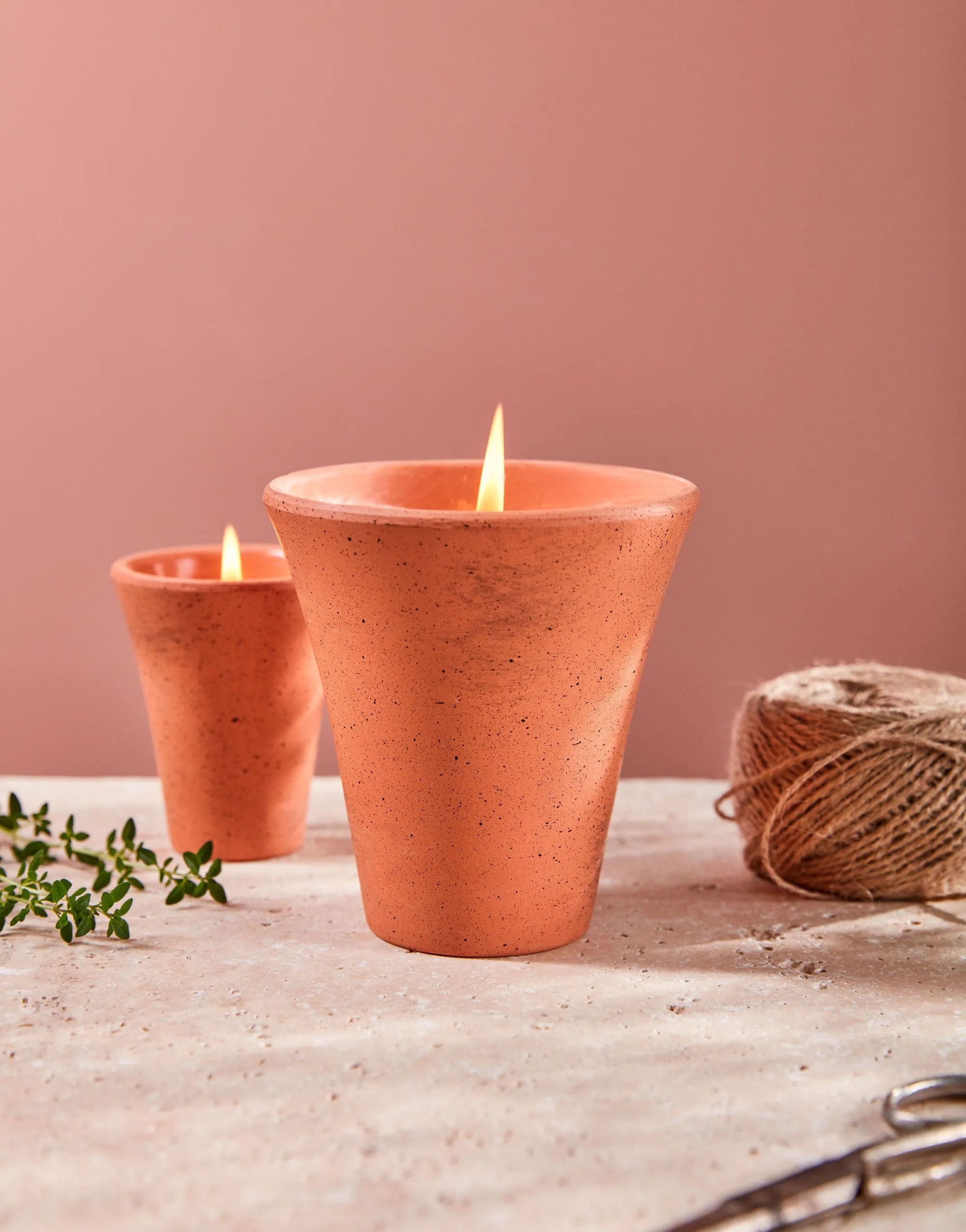 Victorian Large Herb Pot Candles