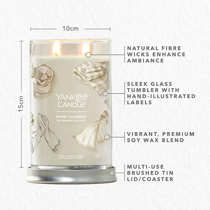 WARM CASHMERE SIGNATURE LARGE TUMBLER CANDLE