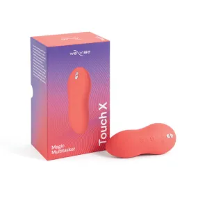 We-Vibe Touch X Rechargeable Silicone Lay-On Vibrator & Massager Crave Coral
