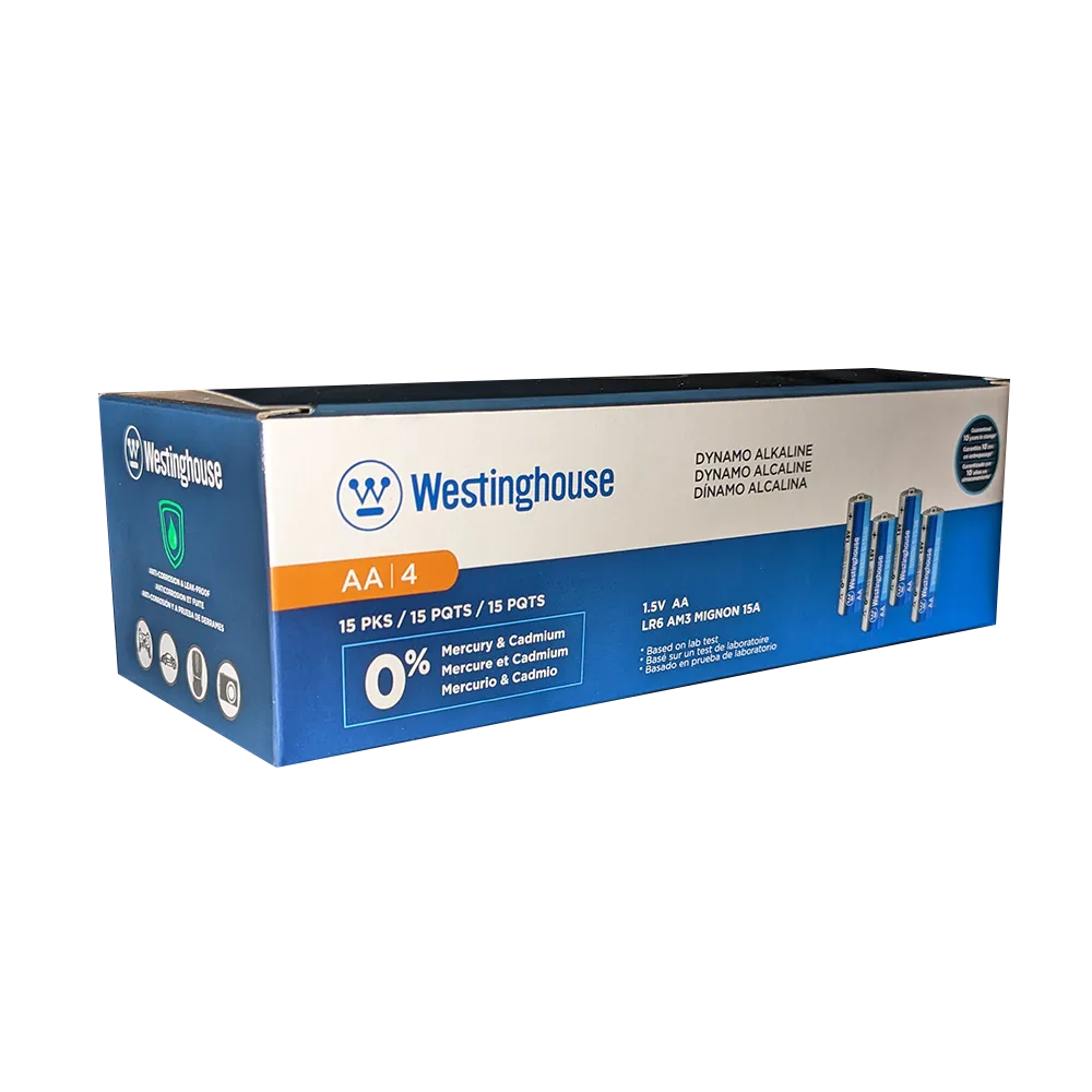 Westinghouse AA Dynamo Alkaline 60 Pack Box