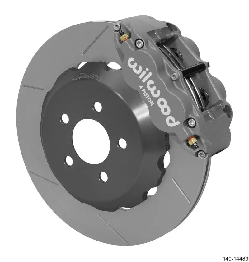 Wilwood 15  Ford Mustang Forged Superlite 4R Rear Big Brake Kit 14.00in Rotor (Anodized)