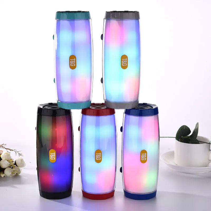 Wireless Bluetooth Speaker Portable Speaker Bluetooth Powerful High BoomBox Outdoor Bass HIFI TF FM Radio With LED Light