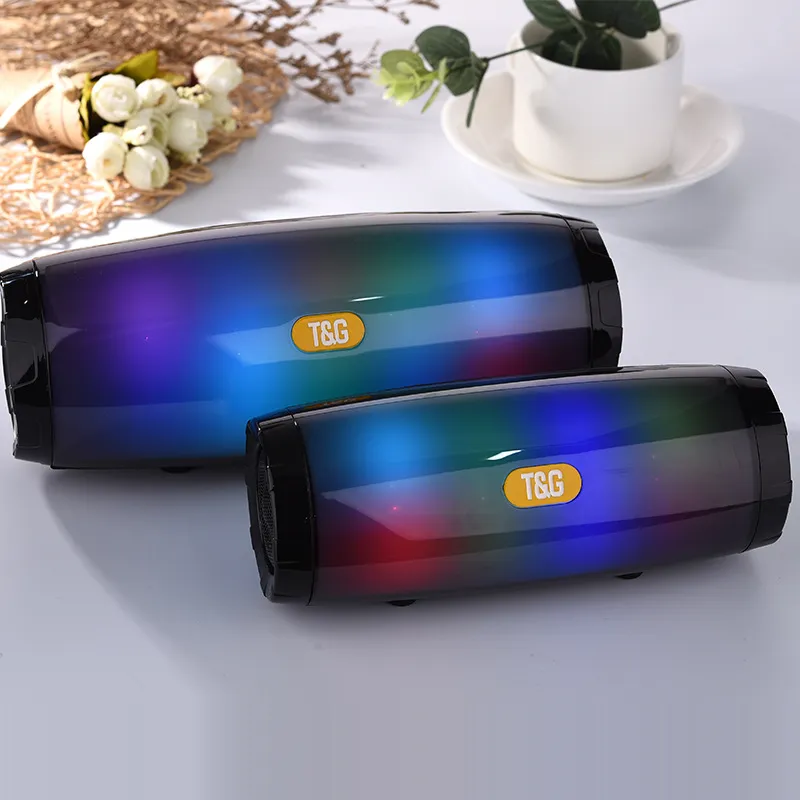 Wireless Bluetooth Speaker Portable Speaker Bluetooth Powerful High BoomBox Outdoor Bass HIFI TF FM Radio With LED Light