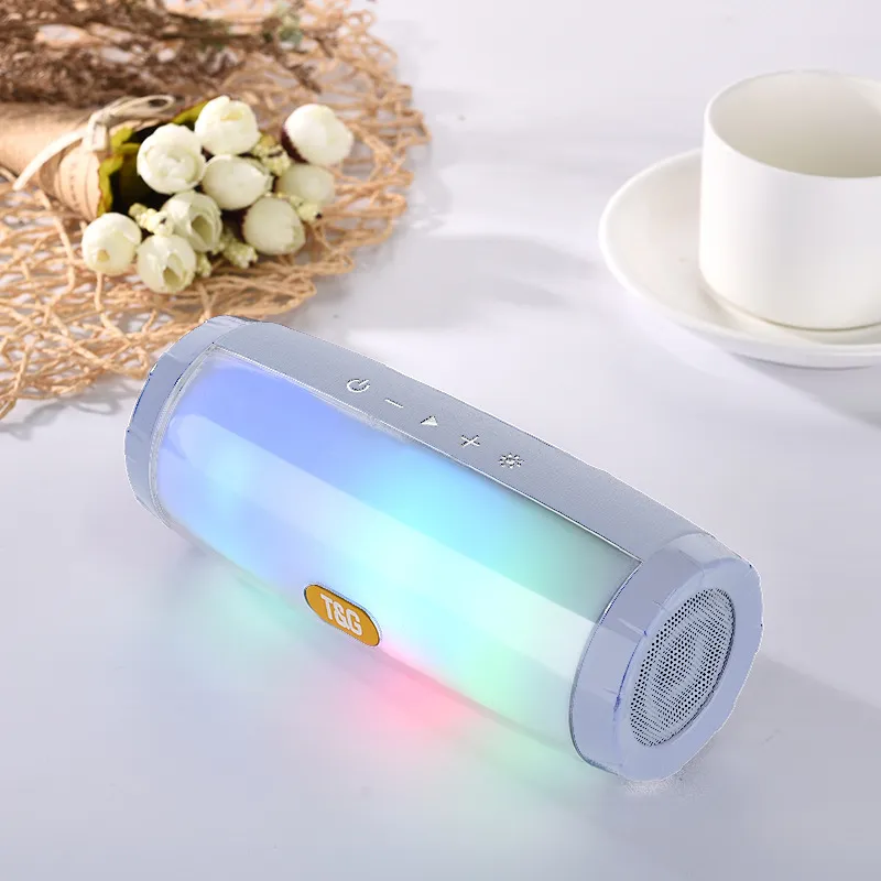 Wireless Bluetooth Speaker Portable Speaker Bluetooth Powerful High BoomBox Outdoor Bass HIFI TF FM Radio With LED Light