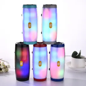 Wireless Bluetooth Speaker Portable Speaker Bluetooth Powerful High BoomBox Outdoor Bass HIFI TF FM Radio With LED Light
