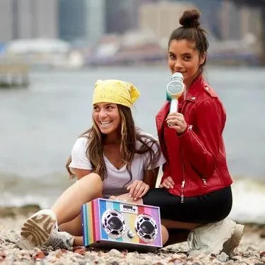 Wireless Boombox | Bling Retro- Rainbow | Wireless Express