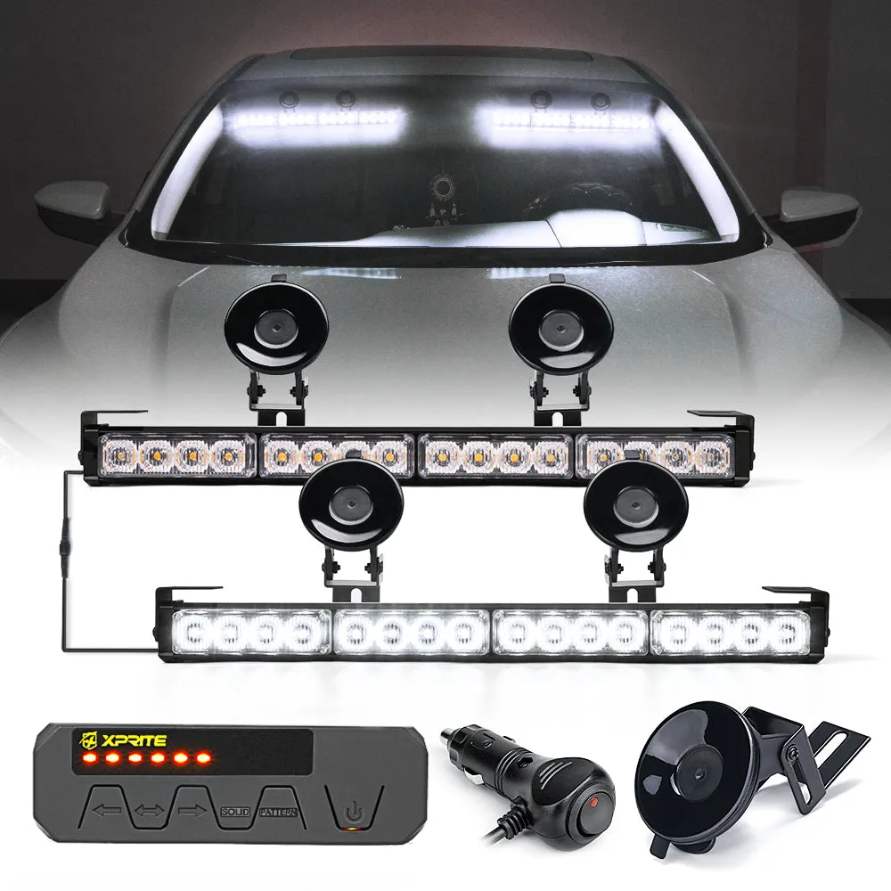 Xprite Contract G1 Series Dual LED Traffic Advisor Strobe Lights - Multiple Light Color Options