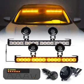 Xprite Contract G1 Series Dual LED Traffic Advisor Strobe Lights - Multiple Light Color Options