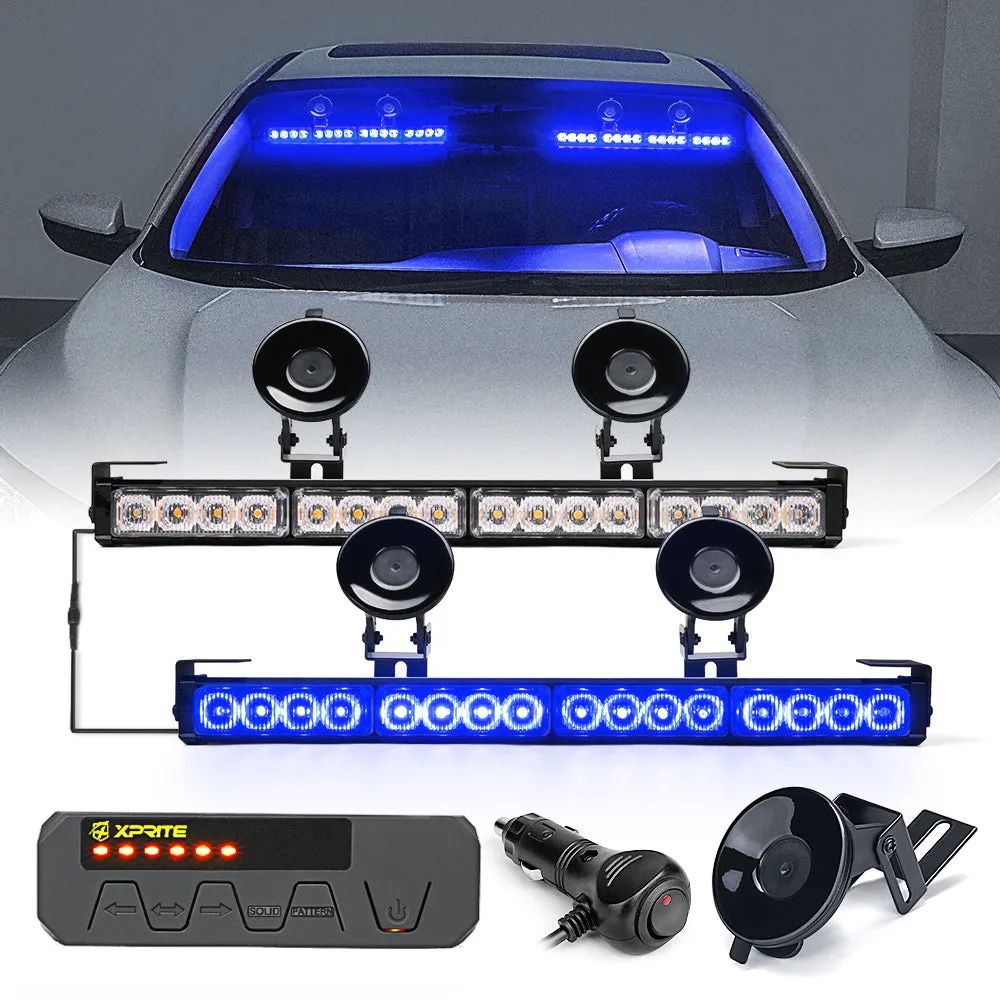 Xprite Contract G1 Series Dual LED Traffic Advisor Strobe Lights - Multiple Light Color Options