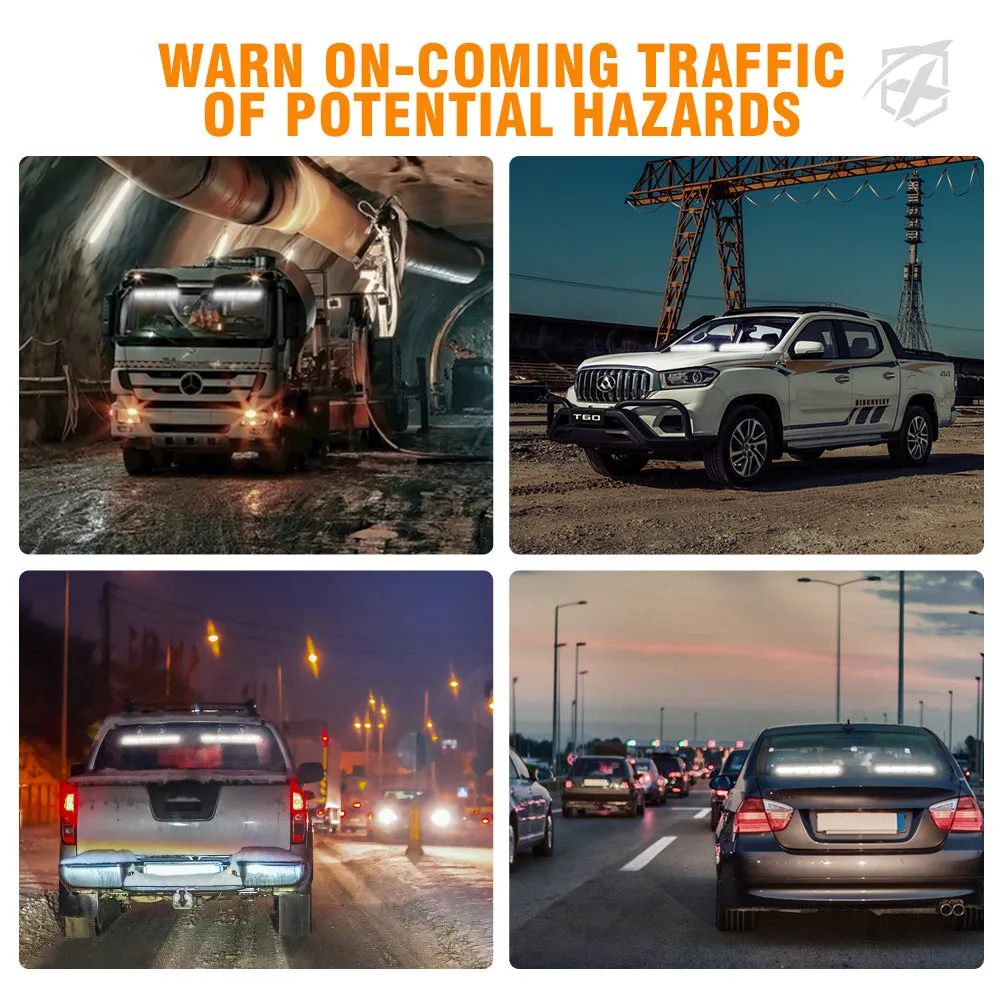 Xprite Contract G1 Series Dual LED Traffic Advisor Strobe Lights - Multiple Light Color Options