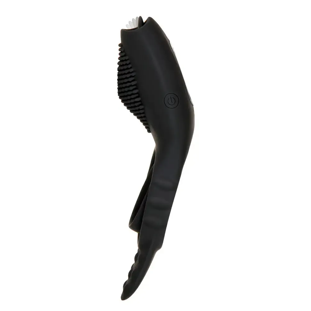Zero Tolerance Silicone Black Rechargeable Vibrating Cock Ring with Remote