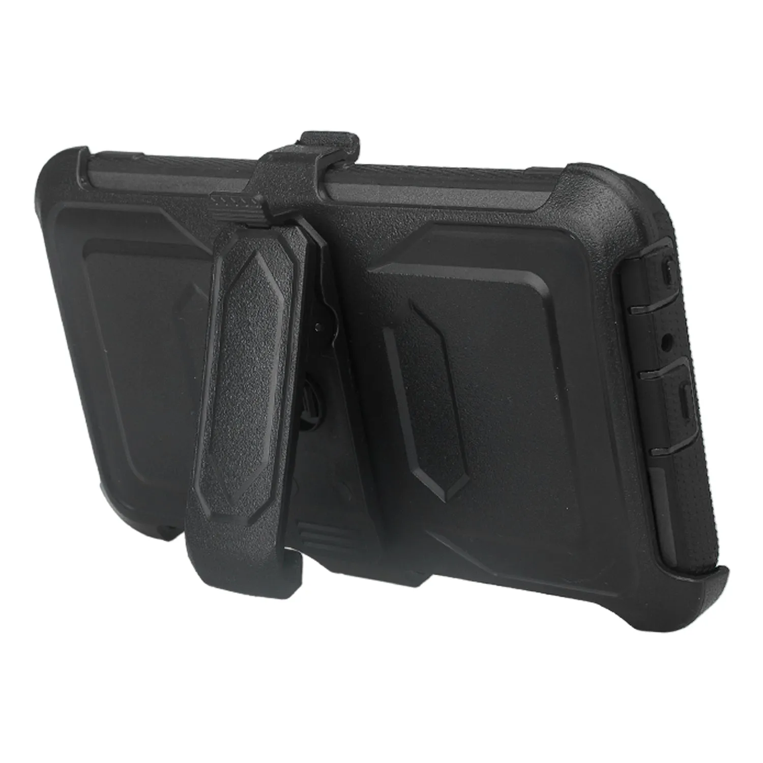 ZTE Sequoia Case, Blade Z Max, ZTE Z982 Case, Triple Protection 3-1 w/ Built in Screen Protector Heavy Duty Holster Shell Combo Case Cover - Black